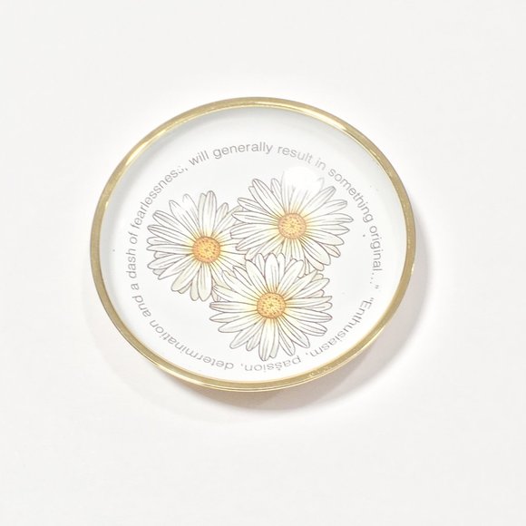 Halcyon Days Charlotte Moss Daisy Flower Porcelain Tray Dish Plate - Picture 4 of 8